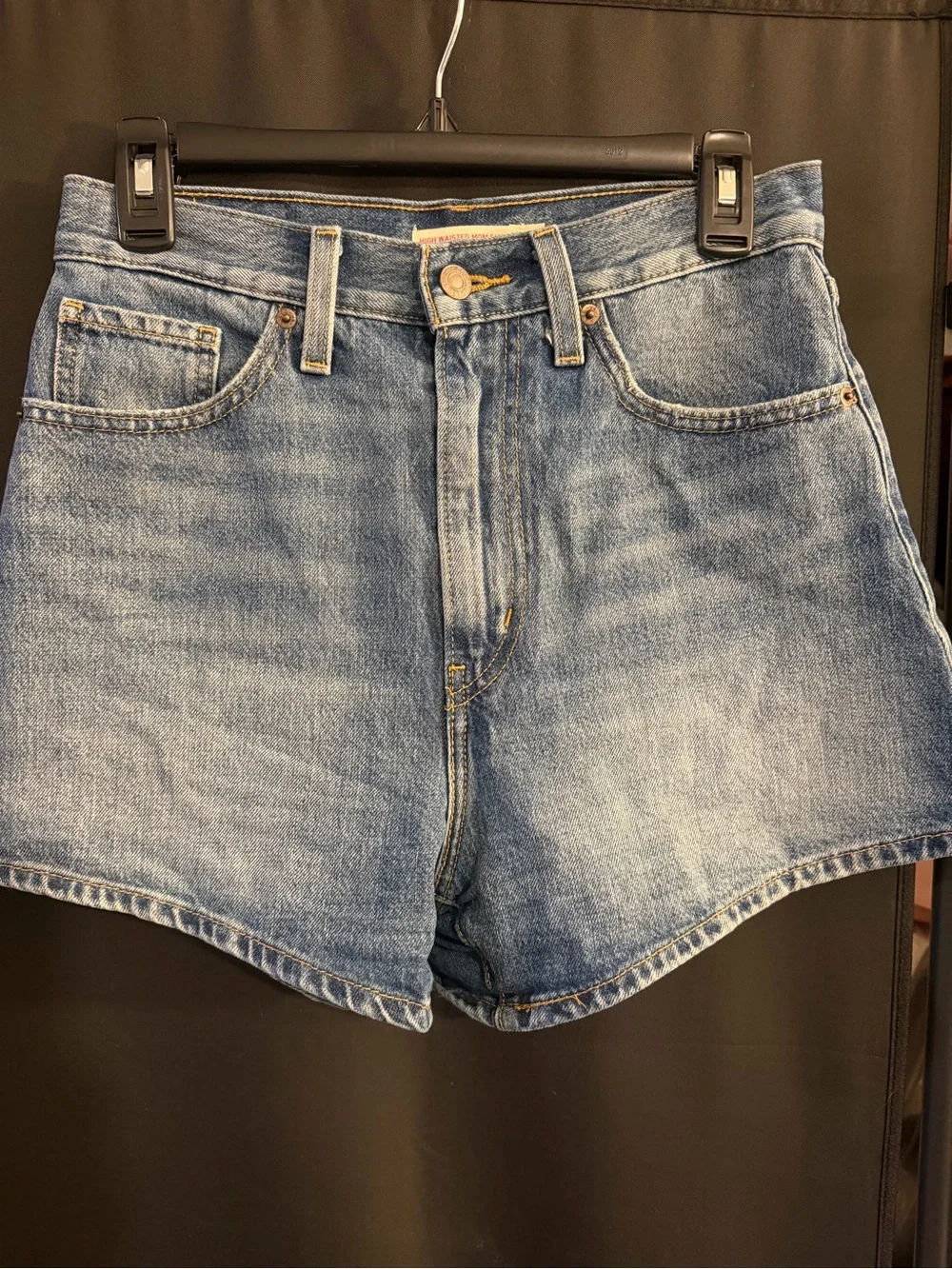 Levi's Light Blue High-Rise Denim Shorts
